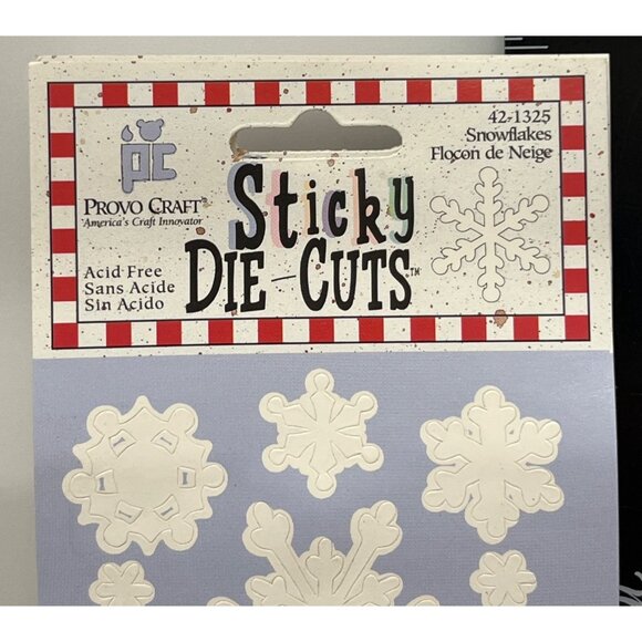 HTF Provo Craft Snowflake Sticky Die-Cuts Scrapbooking Embellishments 42-1235 - Picture 4 of 5
